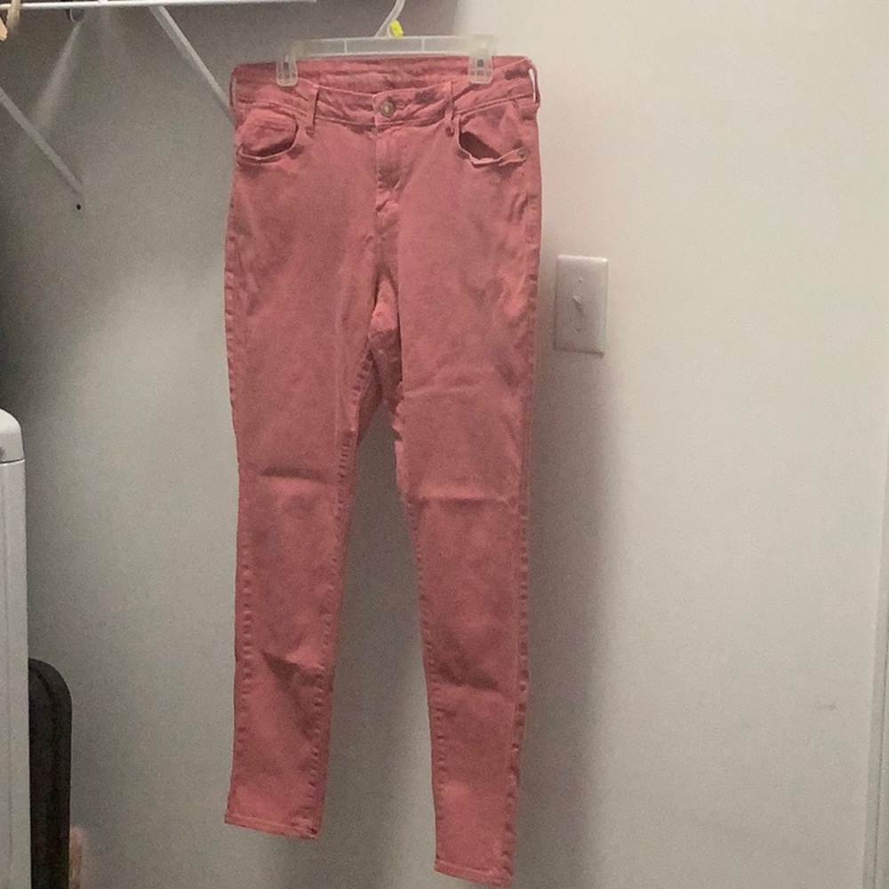 Old navy pink rockstar jeans